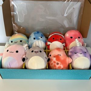 8 Sealife Squishmallow Custom Set 5”